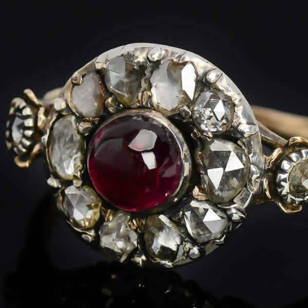 Georgian Garnet Ring