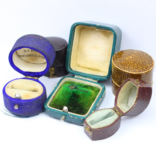 Vintage ring boxes
